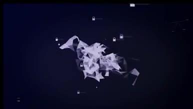 代码字符矩阵科技感网络安全性LOGO片头视频的预览图